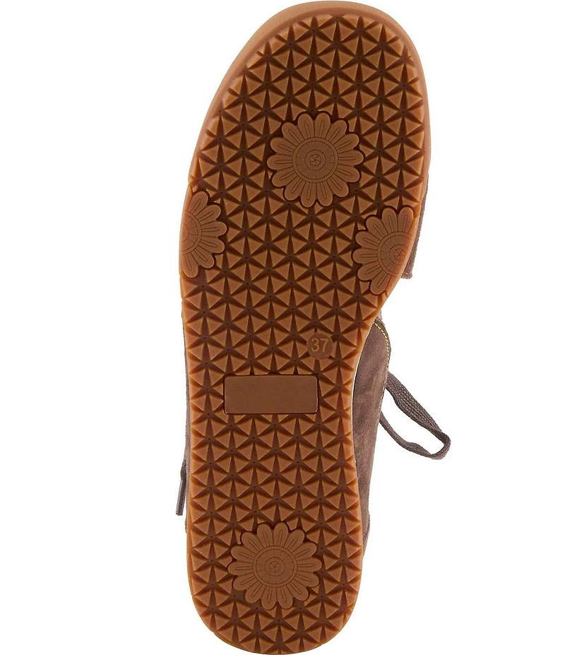 L'ARTISTE Carpediem Suede & Leather Plaid Lace Up Sneakers