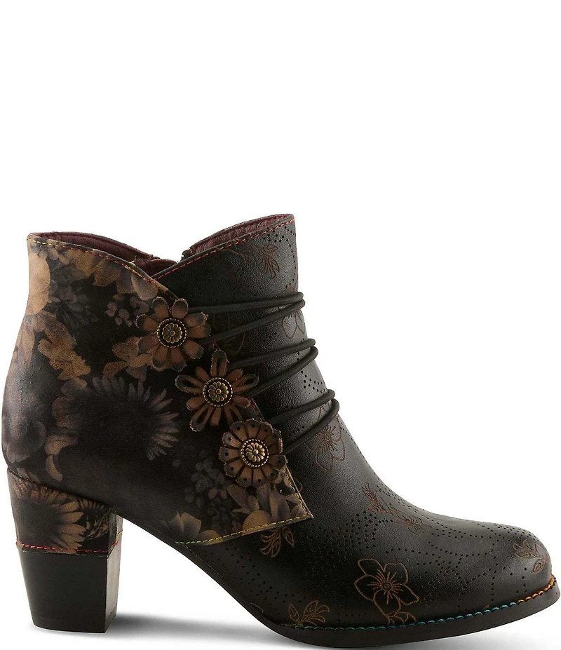 L'ARTISTE Chakakhan Hand Painted Leather Booties