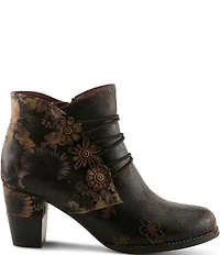 L'ARTISTE Chakakhan Hand Painted Leather Booties