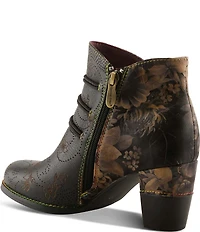 L'ARTISTE Chakakhan Hand Painted Leather Booties