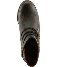 L'ARTISTE Chakakhan Hand Painted Leather Booties