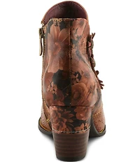 L'ARTISTE Chakakhan Hand Painted Leather Booties
