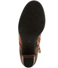 L'ARTISTE Chakakhan Hand Painted Leather Booties