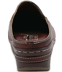 L'ARTISTE Chino-b Leather Mule Clogs