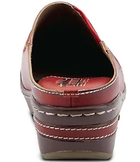 L'ARTISTE Chino-b Leather Mule Clogs