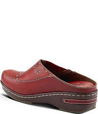 L'ARTISTE Chino-b Leather Mule Clogs