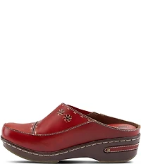 L'ARTISTE Chino-b Leather Mule Clogs