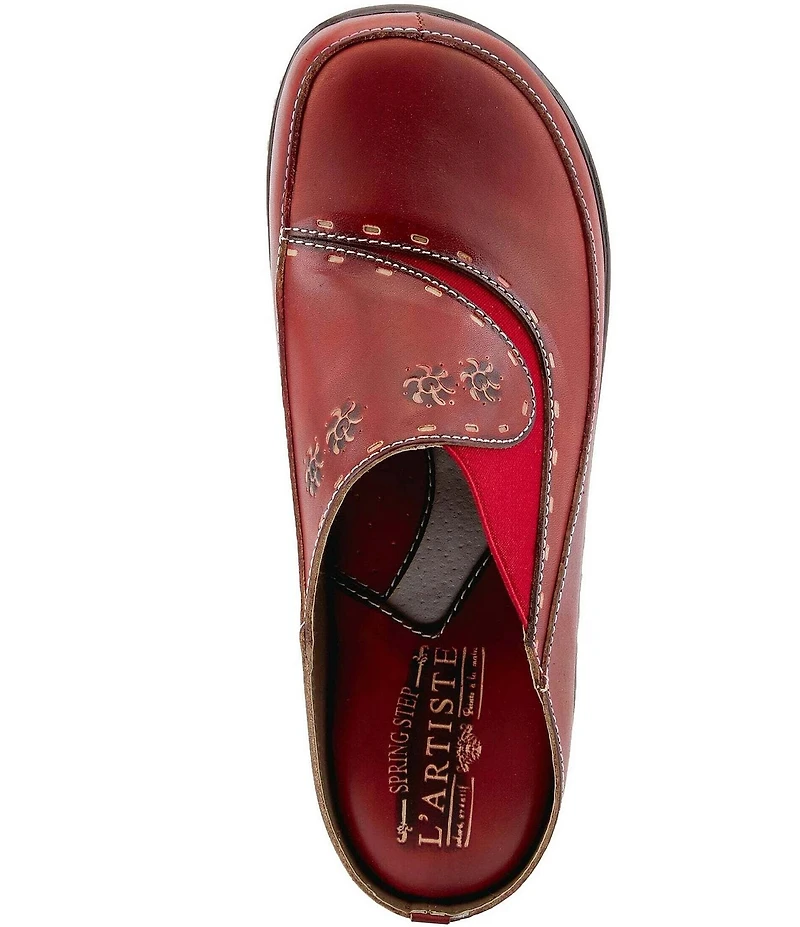 L'ARTISTE Chino-b Leather Mule Clogs