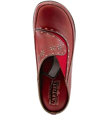 L'ARTISTE Chino-b Leather Mule Clogs