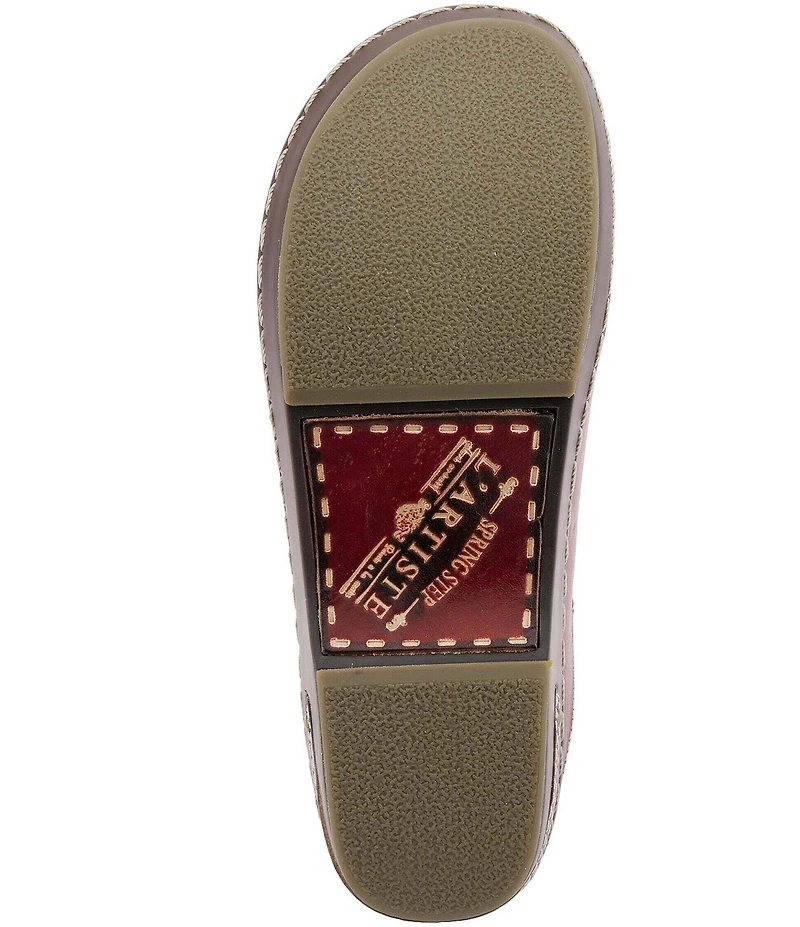 L'ARTISTE Chino-b Leather Mule Clogs