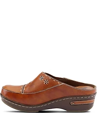 L'ARTISTE Chino-b Leather Mule Clogs