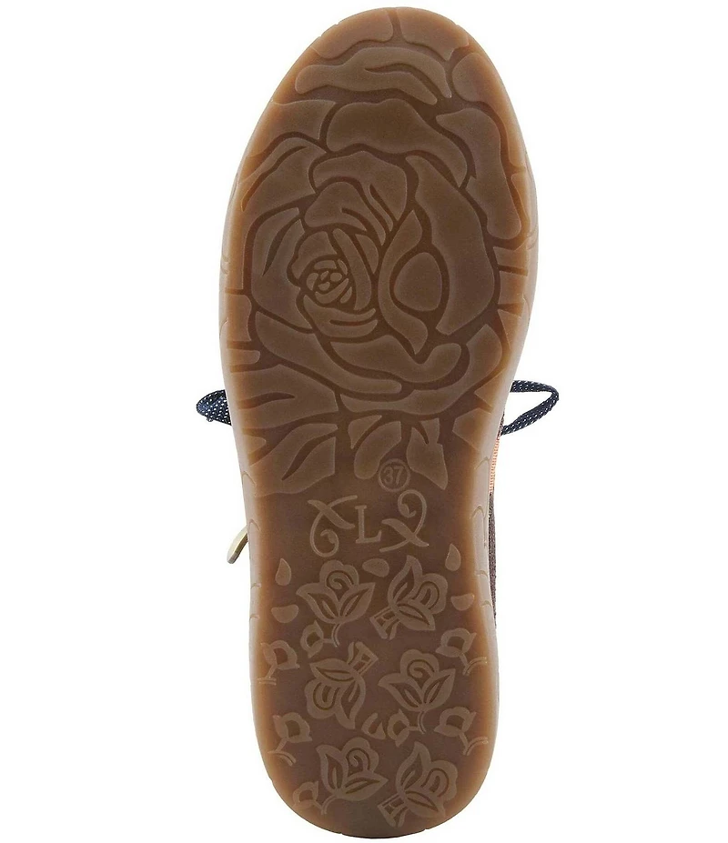 L'ARTISTE Danli Leather and Tapestry Sneakers