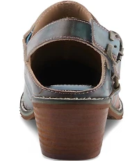 L'ARTISTE Daytona Hand Painted Leather Studded Shooties