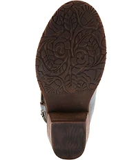 L'ARTISTE Daytona Hand Painted Leather Studded Shooties