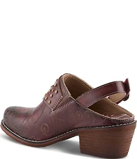 L'ARTISTE Daytona Hand Painted Leather Studded Shooties