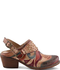 L'ARTISTE Daytona Hand Painted Leather Studded Shooties