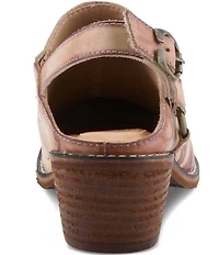 L'ARTISTE Daytona Hand Painted Leather Studded Shooties