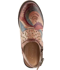 L'ARTISTE Daytona Hand Painted Leather Studded Shooties