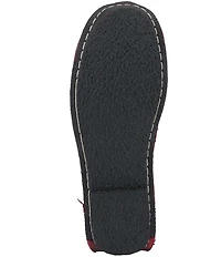 L'ARTISTE Dezi Leather Floral Detail Slip On Loafers