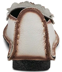 L'ARTISTE Dezi Leather Floral Detail Slip On Loafers