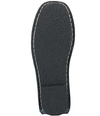 L'ARTISTE Dezi Leather Floral Detail Slip On Loafers
