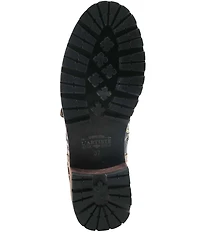 L'ARTISTE Fantastic Embroidered Floral Combat Booties