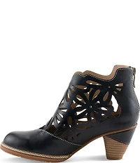 L'Artiste Feelinfree Floral Laser Cut Out Leather Shooties