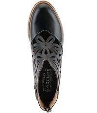 L'Artiste Feelinfree Floral Laser Cut Out Leather Shooties