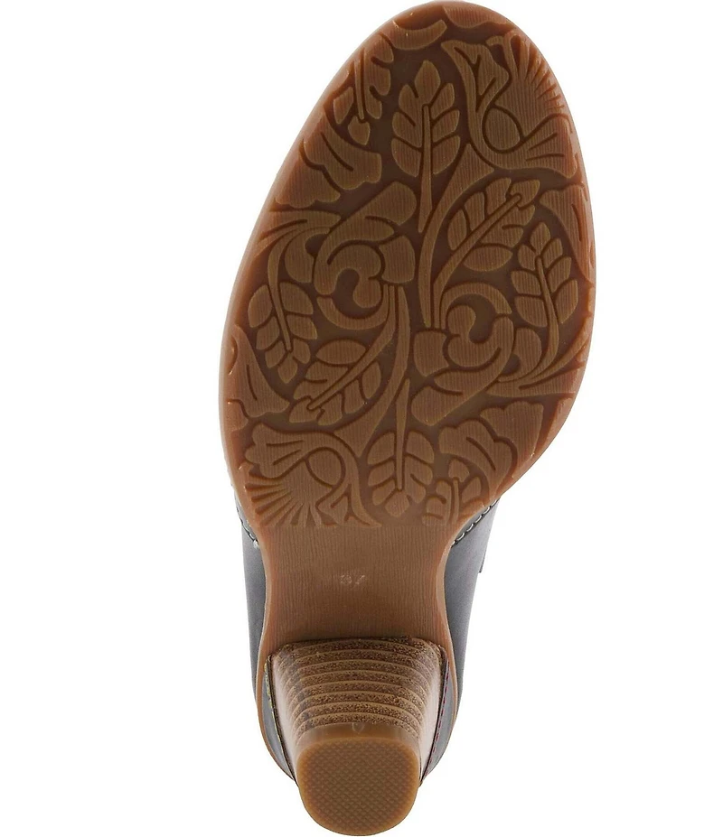L'Artiste Feelinfree Floral Laser Cut Out Leather Shooties