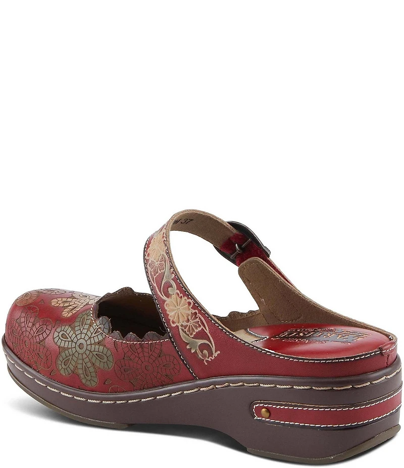 L'ARTISTE Flochino Floral Mule Clogs