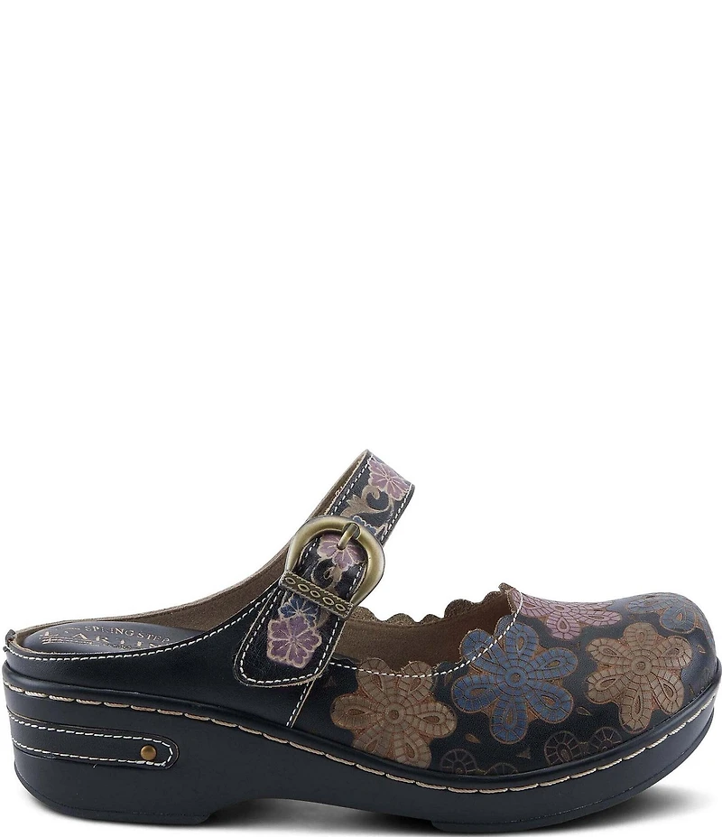 L'ARTISTE Flochino Floral Mule Clogs