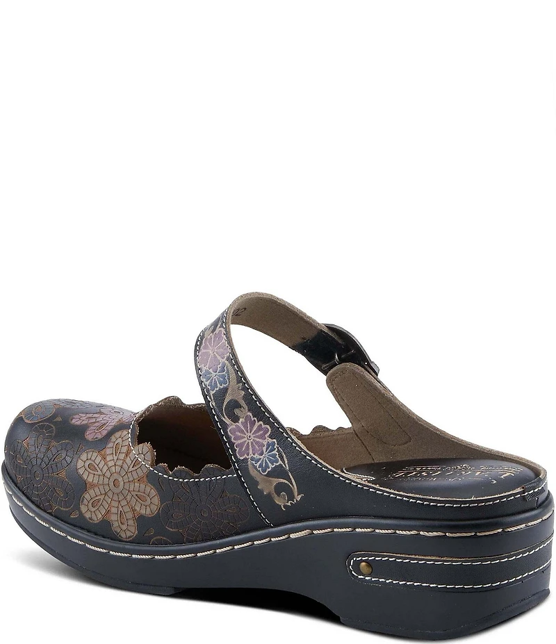 L'ARTISTE Flochino Floral Mule Clogs