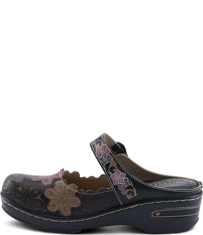 L'ARTISTE Flochino Floral Mule Clogs