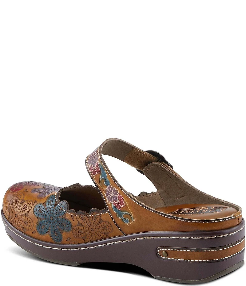 L'ARTISTE Flochino Floral Mule Clogs