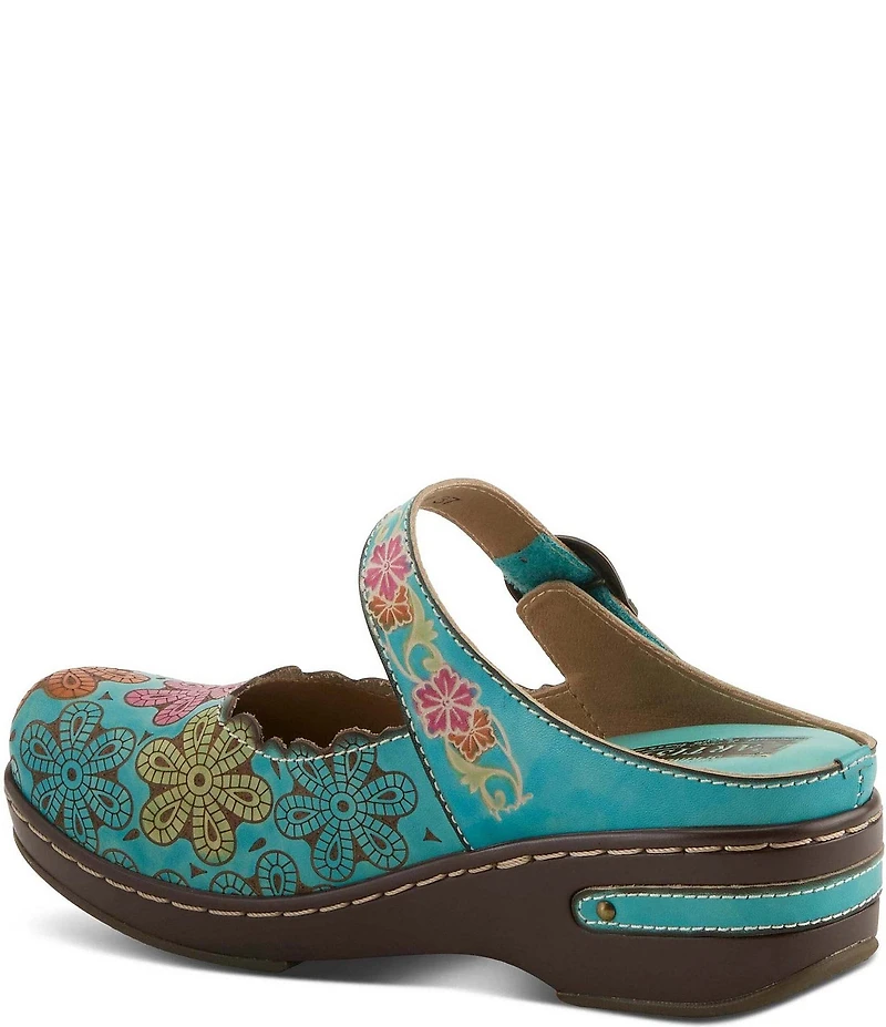 L'ARTISTE Flochino Floral Mule Clogs