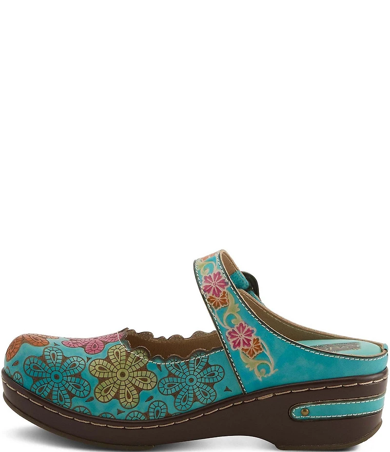 L'ARTISTE Flochino Floral Mule Clogs
