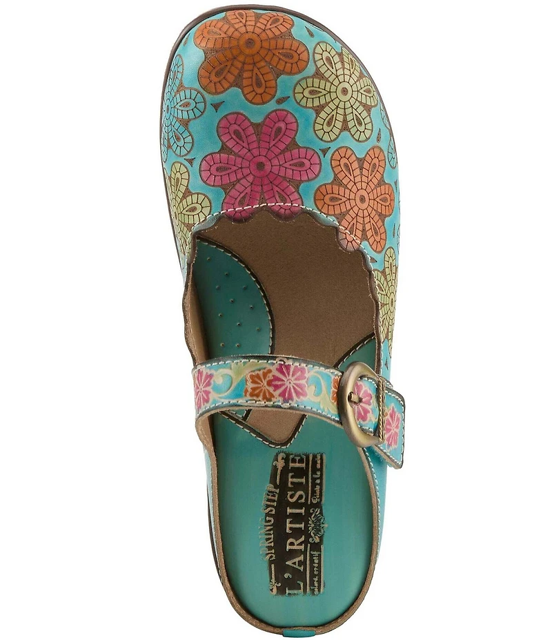 L'ARTISTE Flochino Floral Mule Clogs