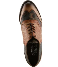 L'Artiste Ghita Floral Embossed Leather Shooties