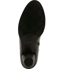 L'ARTISTE Kissofarose Floral Laser Cut Fold Over Leather Booties