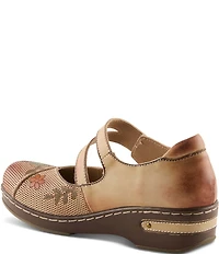 L'ARTISTE Mamataish Perforated Leather Mary Jane Clogs