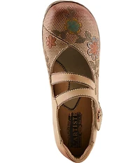 L'ARTISTE Mamataish Perforated Leather Mary Jane Clogs