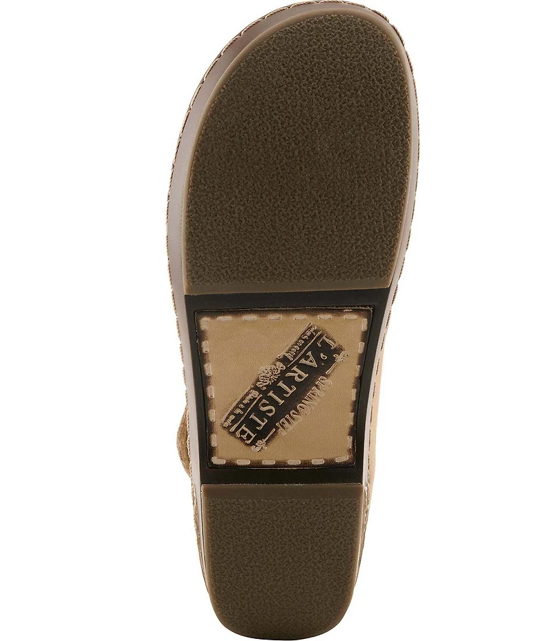 L'ARTISTE Mamataish Perforated Leather Mary Jane Clogs