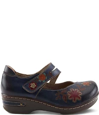 L'ARTISTE Mamataish Perforated Leather Mary Jane Clogs