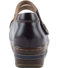 L'ARTISTE Mamataish Perforated Leather Mary Jane Clogs