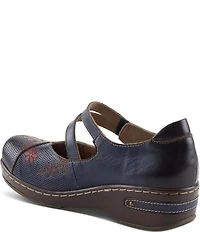 L'ARTISTE Mamataish Perforated Leather Mary Jane Clogs