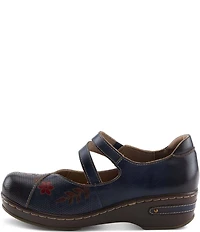 L'ARTISTE Mamataish Perforated Leather Mary Jane Clogs
