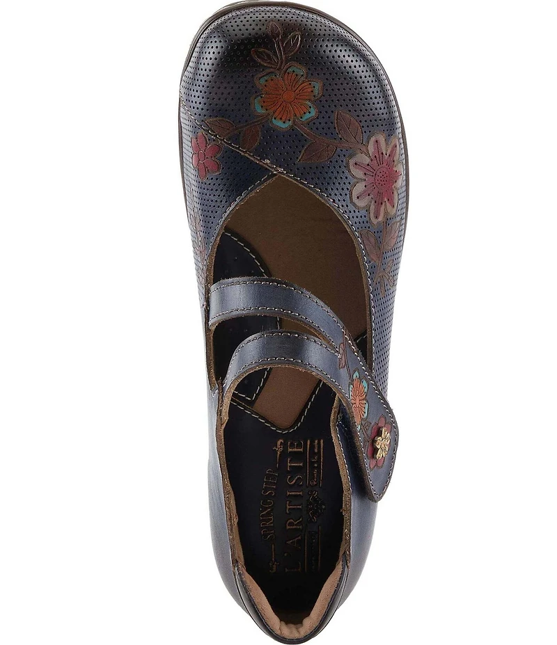 L'ARTISTE Mamataish Perforated Leather Mary Jane Clogs