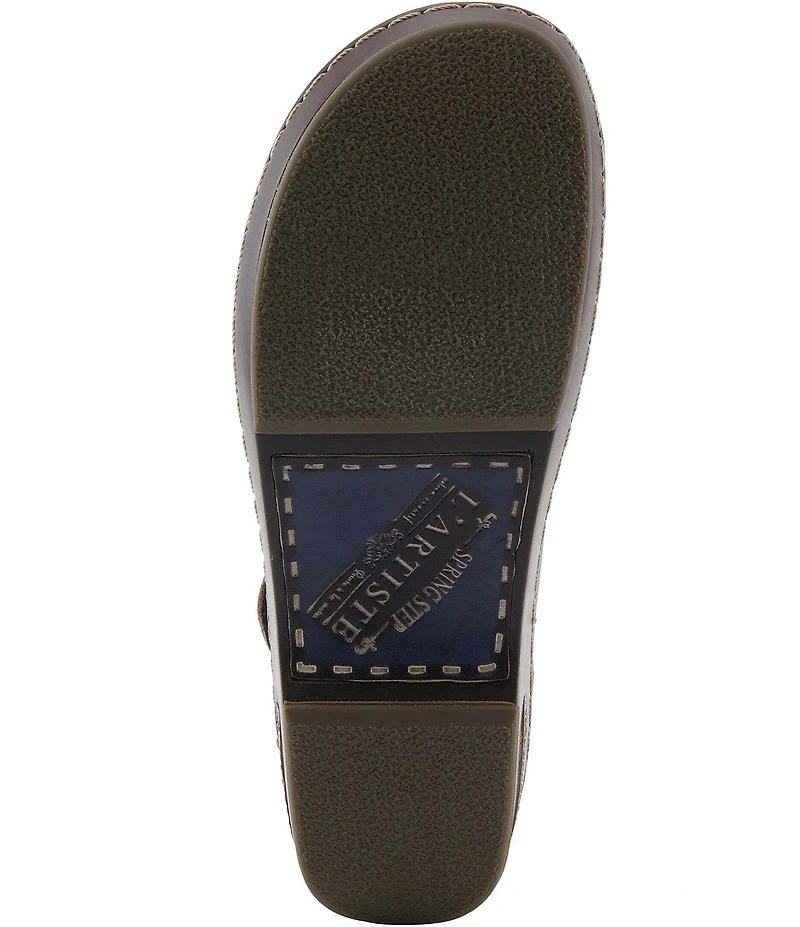 L'ARTISTE Mamataish Perforated Leather Mary Jane Clogs