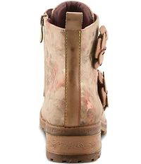 L'ARTISTE Martinela Floral Ornamented Leather Booties