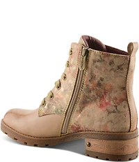 L'ARTISTE Martinela Floral Ornamented Leather Booties